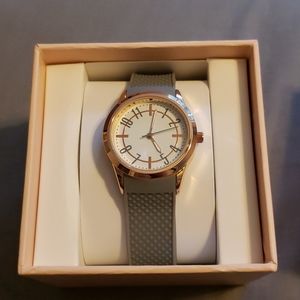 Rose Gold Watch W/ Grey Band